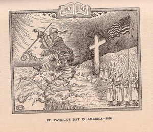 a drawing of St. Patricks's Day in America in 1926