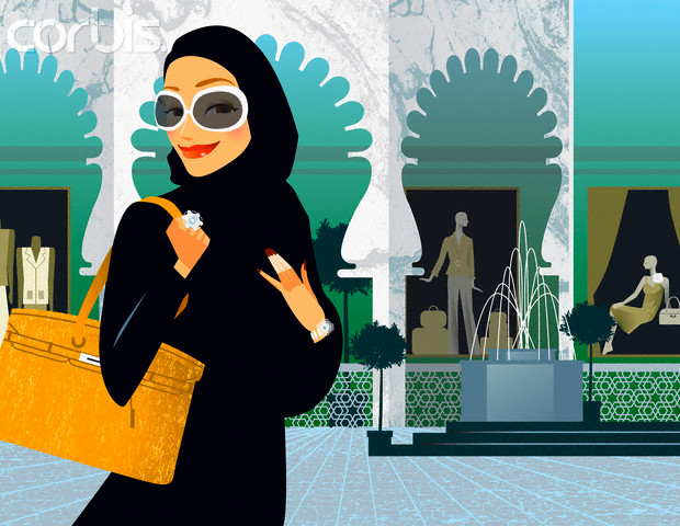 Muslim Woman Shopping