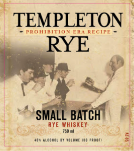 Templeton Rye Rye Whiskey