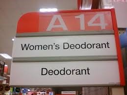 Isle A14 sign including Women's Deodorant and Deodorant
