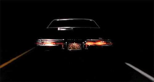 A gif of a car switching lanes