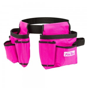 A pink tool belt